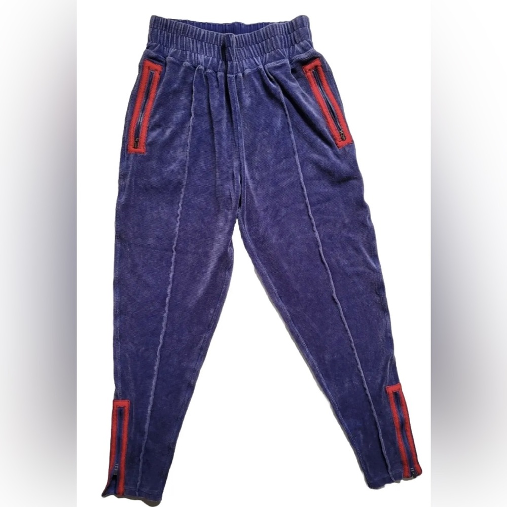 Free People Movement Friday Love Joggers Velour Retro Track Pants Sz Small